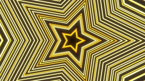 Yellow Hypnotic Stars Background Vj Loop 4 K 60 Fps