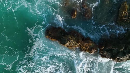 Background Azure Sea Texture Aerial View 4 Turkey Alanya
