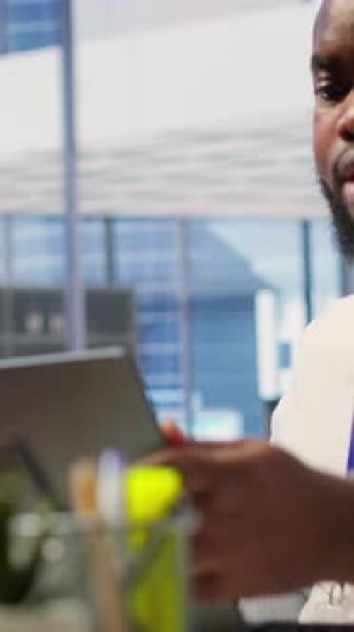 Vertical Video Elderly Couple Consulting with a Financial Advisor to Create a Retirement Plan
