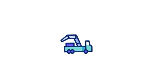 Concrete Pump Animated Icon