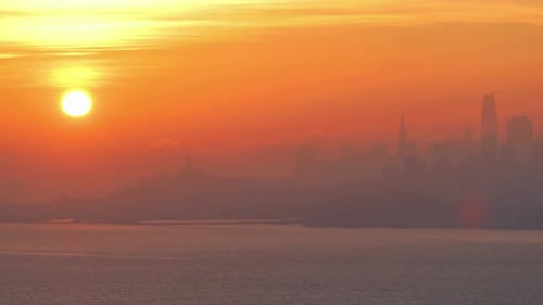 Waterfront Of San Francisco City In California