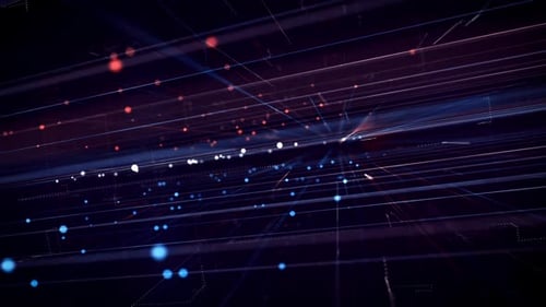Abstract Futuristic Network Data Flow Motion Background