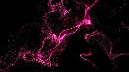 Fluid Pink Particle Swirl Abstract Motion Overlay