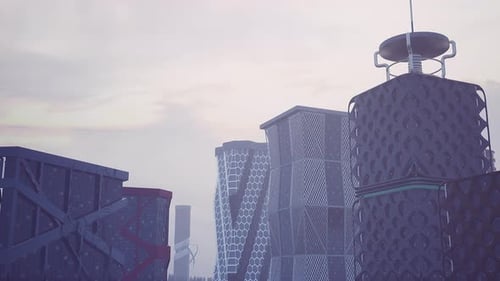 Edificio alto con veleta