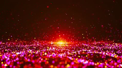 Abstract Glowing Particle Wave Background Loop