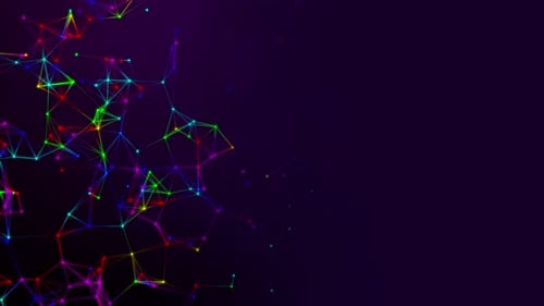 Colorful Plexus Background Loop V6