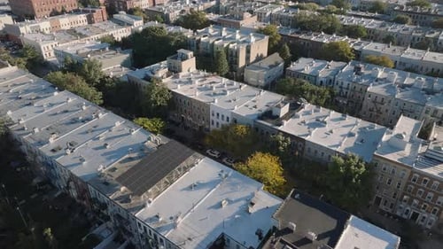 Aerial view of apartments in Greenpoint, Brooklyn