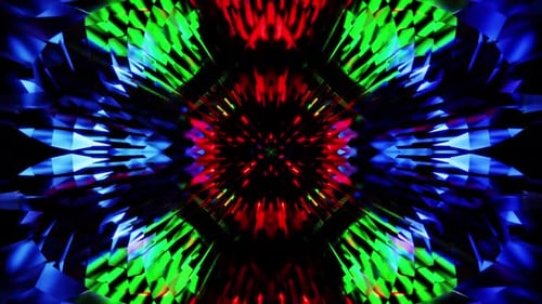 Green Blue With Red Vj Loop Seamless Equalizer For Party Background