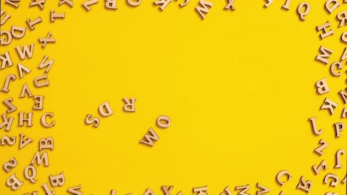 Wooden Letters Frame - Words Have Power