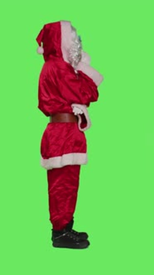 Vertical Video Profile of Father Christmas Thinks About New Plan