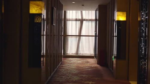Hall of Luxury Resort Hotel für Reisende und Touristen Modernes Interieur, Innenräume, Hotellerie und
