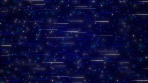 Digital Dot Moving On High Tech Futuristic Animation. Abstract High Tech Digital Particle And Line