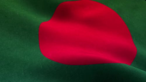 Realistic Waving Flag of Bangladesh Animation