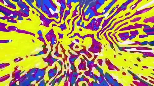 Vibrant Abstract Fluid Paint Splash Loop Background