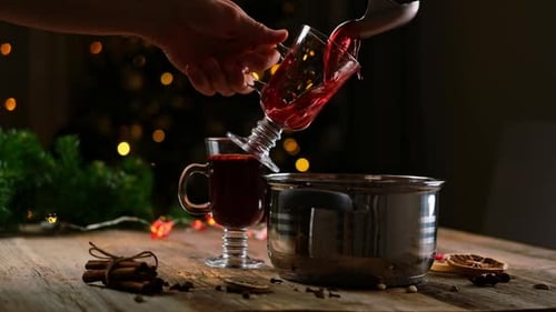 Mulled Wine in Christmas Eve