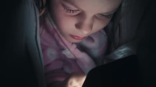 Téléphone de coucher vertical sans sommeil pour enfant fille foncé