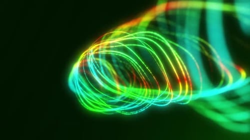 Neon Circle colorful glow background