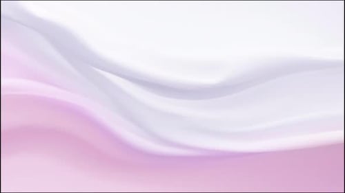 Gentle Fluid Waves Pink and White Abstract Background
