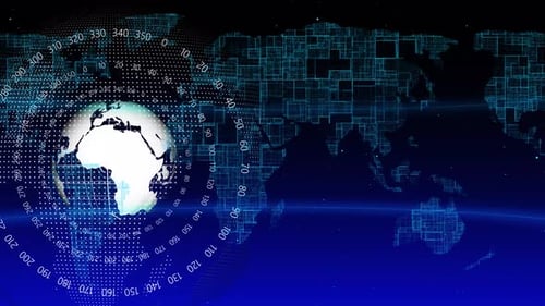 Digital Globe News Broadcast Opener Background