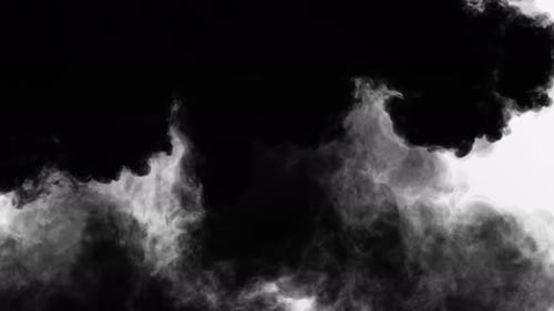 Dynamic Black Ink Smoke Spread Transition Reveal