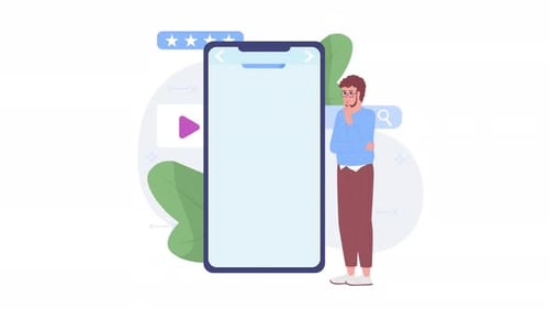 Modern Animated Brand Text Reveal on Mobile Phone
