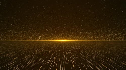 Gold Luxury Deep Cyber Stage Waves Light Sparkling Glitter Star Dust Trail Magic Christmas