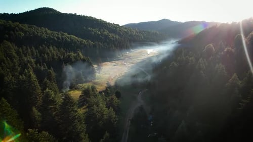 Valle de niebla aérea