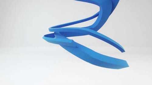 Fluid Abstract Blue Lines Motion Background