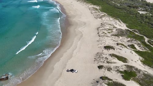 Pristine Coastal Beach with Azure Waters