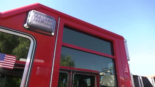 fire engine on the scene