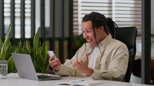 Caucasian Hipster Businessman Student Guy Winner Hispanic Ethnic Business Man Male Employer at