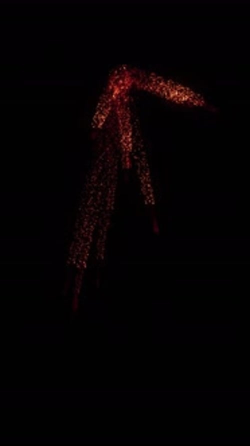 Abstract Fiery Particle Burst Effect Reveal