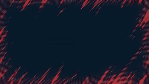 Abstract Halftone Fluid Motion Frame Scratched Pop Art Wavy Dynamic Dotted Flames