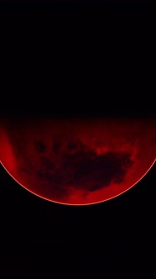 Red Planet Mars in the Starry Sky