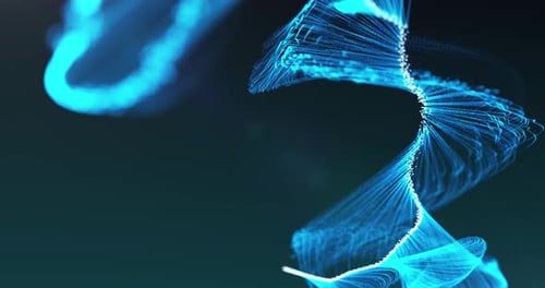 Abstract Particle Trails Logo Reveal Intro Animation