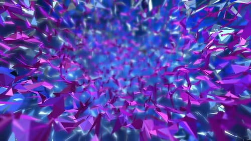Hintergrundvideo für 4K-Polygon-Webanimationen