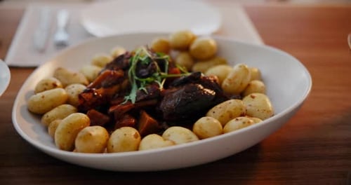 Prepared Food Display on Dining Table
