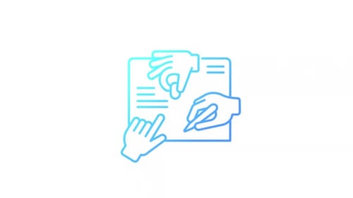 Animated Teamwork Gradient Icon