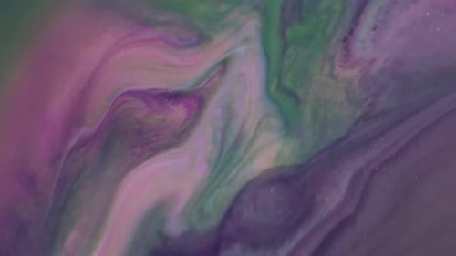 Abstract Swirling Paint Background With Shimmering Particles