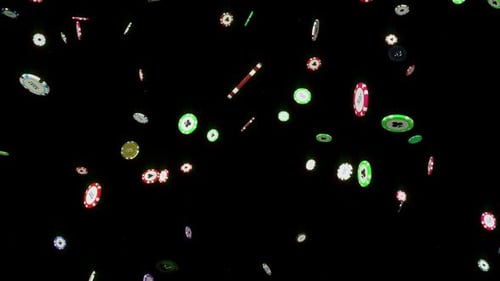 Casino Chips Falling 01 HD