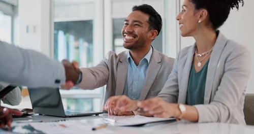 Happy Business Team Meeting