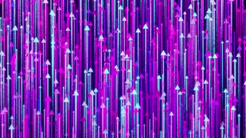Animated Arrows Moving Upwards