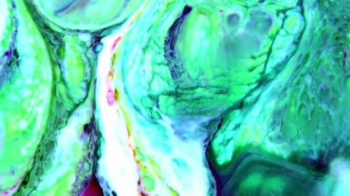 Abstract Fluid Colors Blending Together