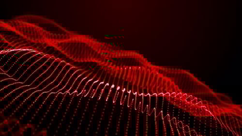 Particle Wave Background Loop Red V3