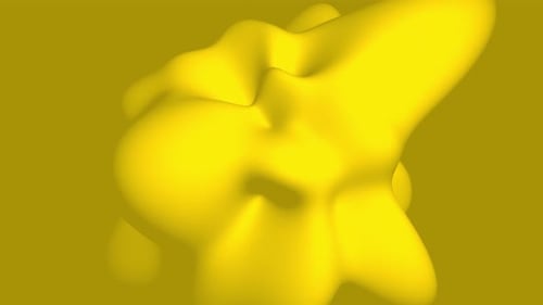 Soft Fluid Yellow Abstract Morphing Background