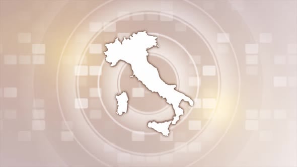 Animated Map of Italy Drawing and Fill Reveal, Backgrounds Motion ...