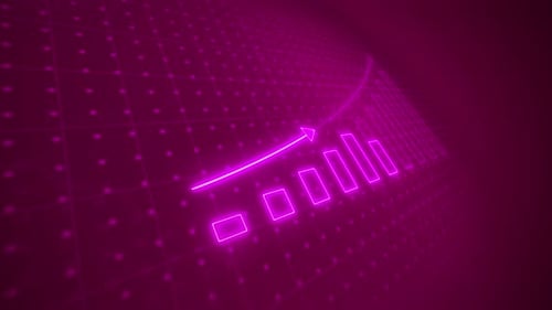 Business chart show profit concept.