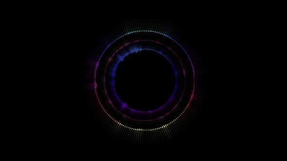 Colorful Abstract Circular Audio Equalizer Visualizer, Backgrounds ...