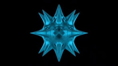 Spiked Blue Metal Ball Alpha Loop