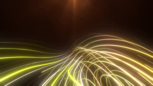 Background Of Flying Neon Lines